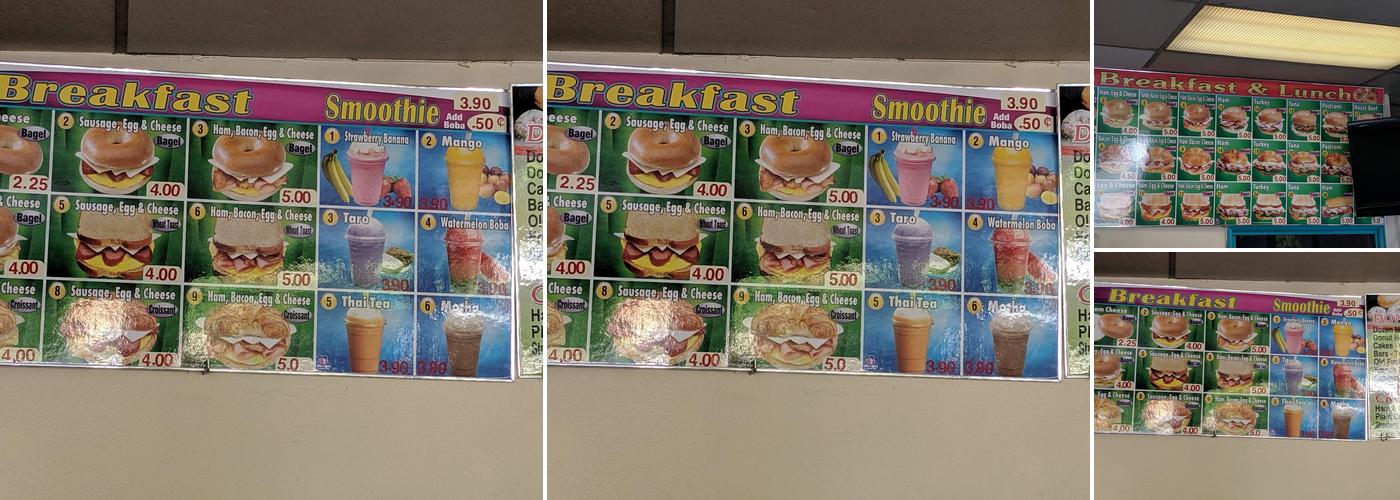 Yong's Donuts and Cookies Menu