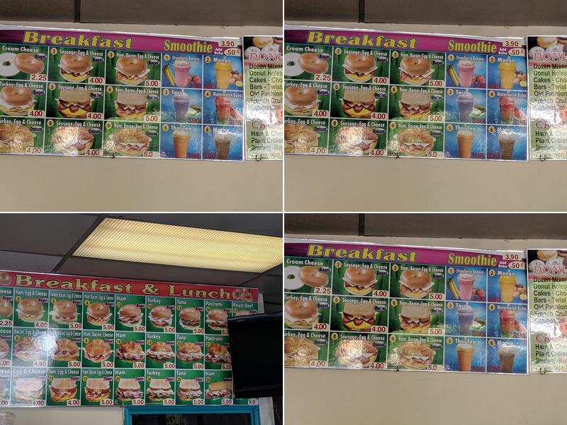 Yong's Donuts and Cookies Menu