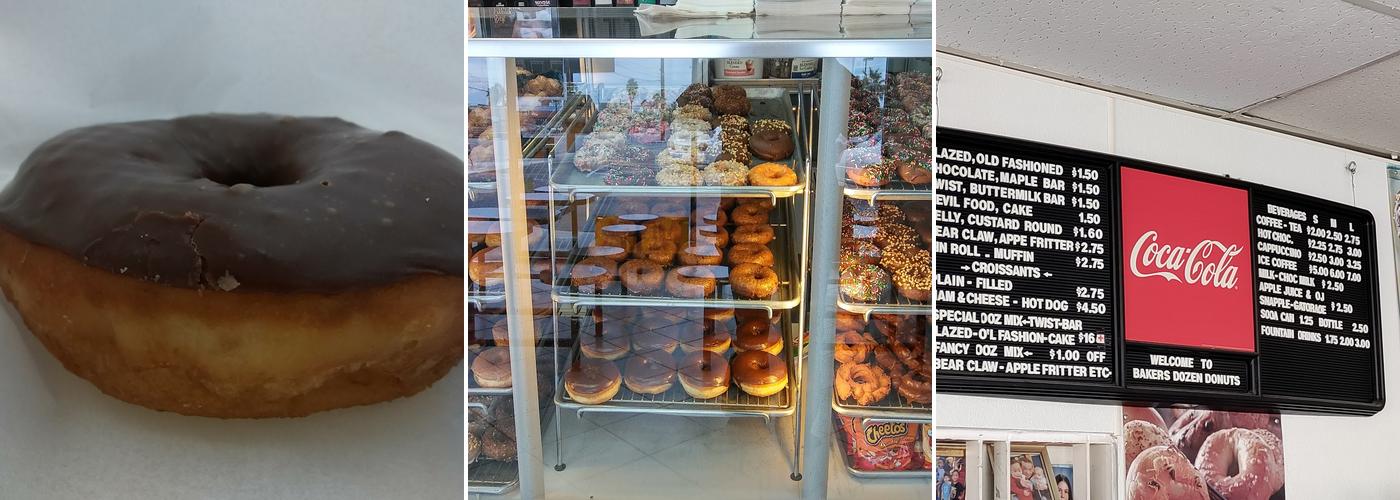 Baker's Dozen Donuts Menu