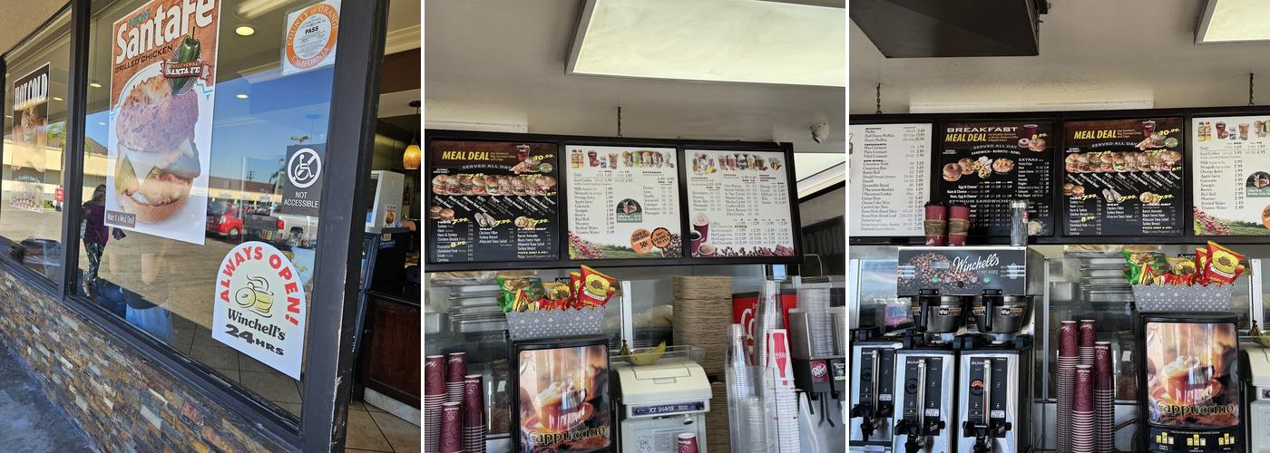 Winchell's Donut House Menu