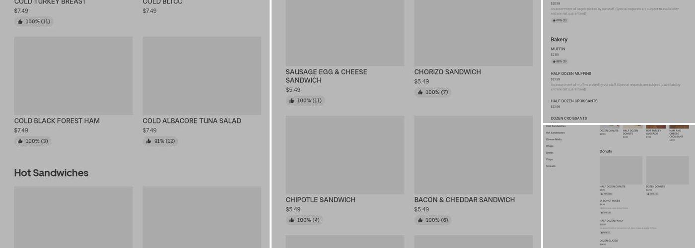 Winchell's Donut House Menu