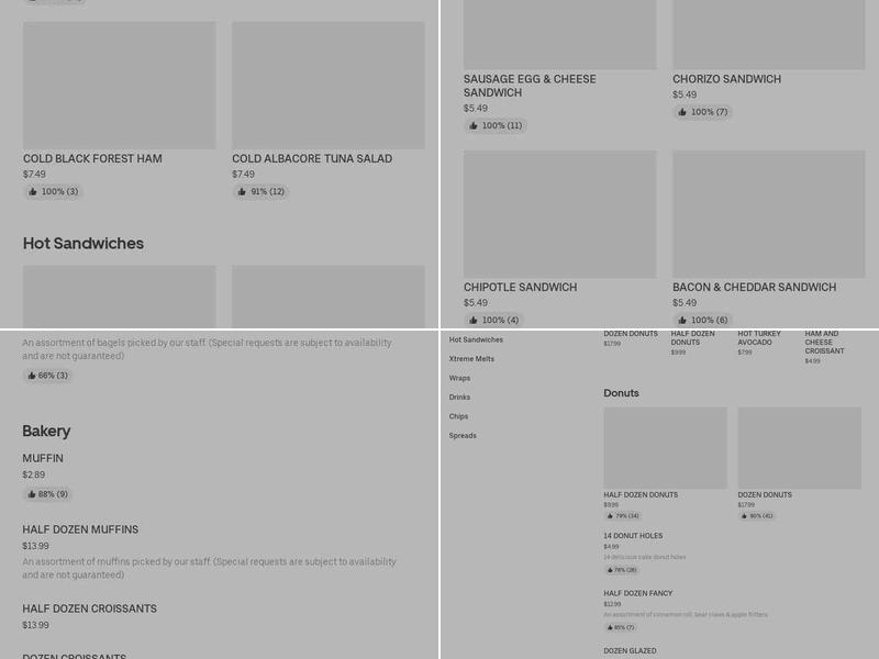 Winchell's Donut House Menu