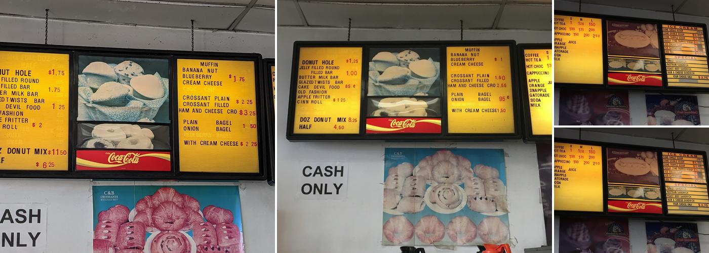 Master Fresh Donuts Menu