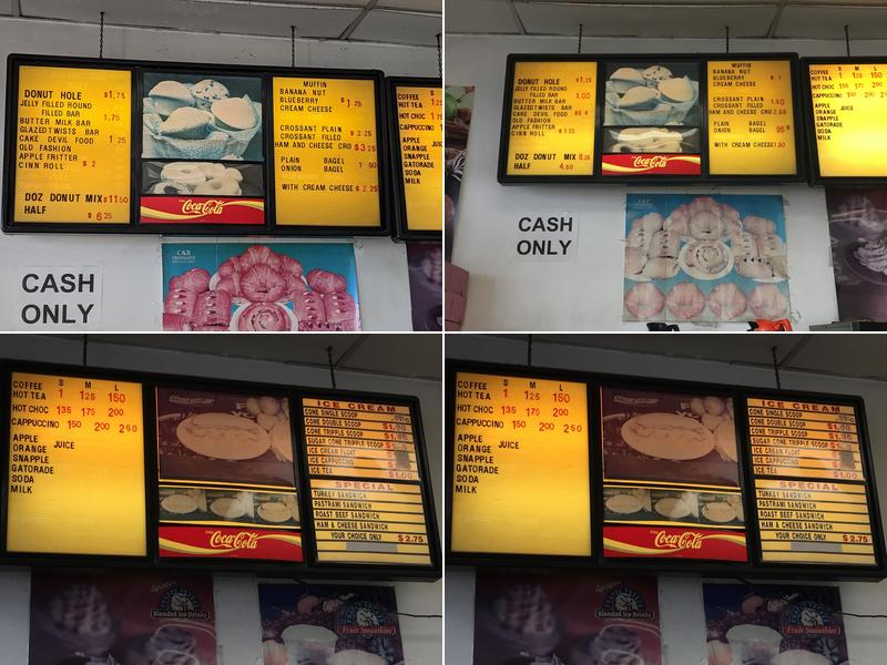 Master Fresh Donuts Menu