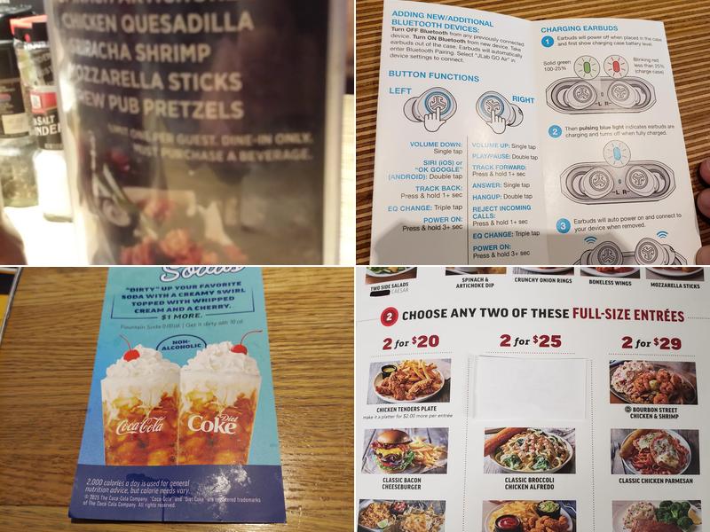 Applebee's Grill + Bar Menu