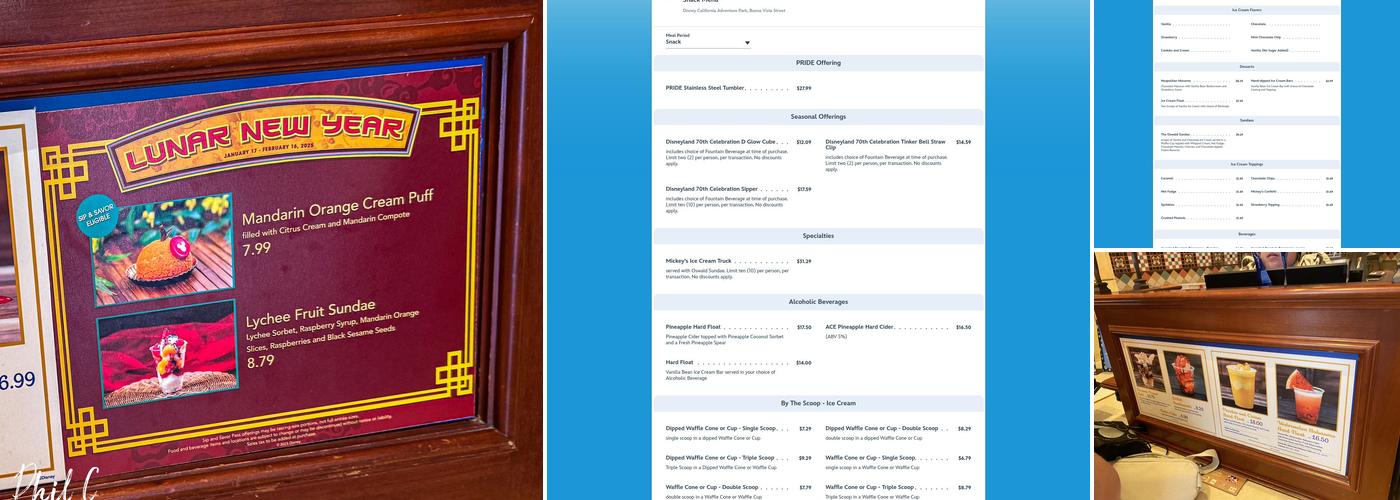 Clarabelle's Hand-Scooped Ice Cream Menu