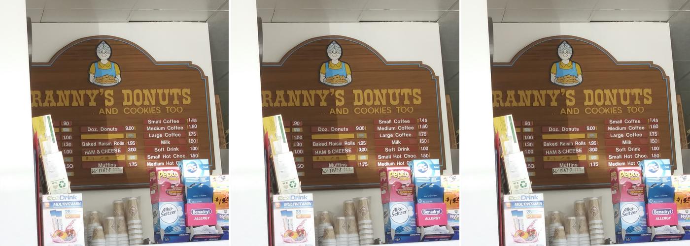 Granny's Donuts Inc Menu
