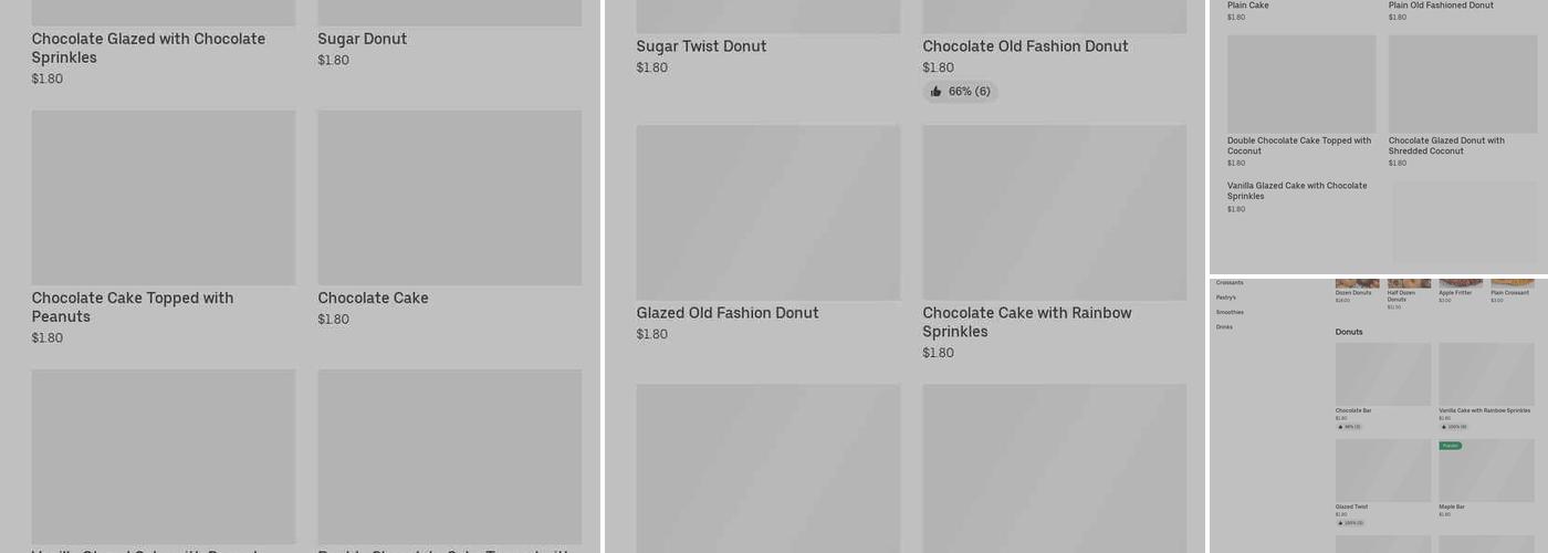 Cherry Donuts Menu