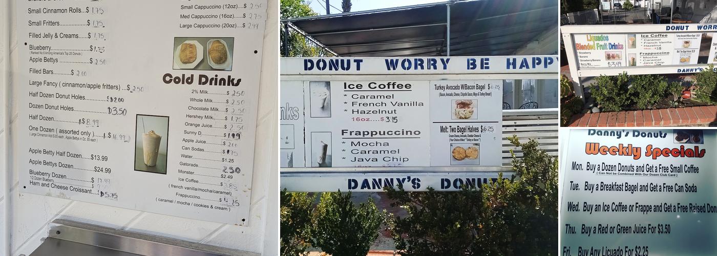 Danny's Donuts Menu