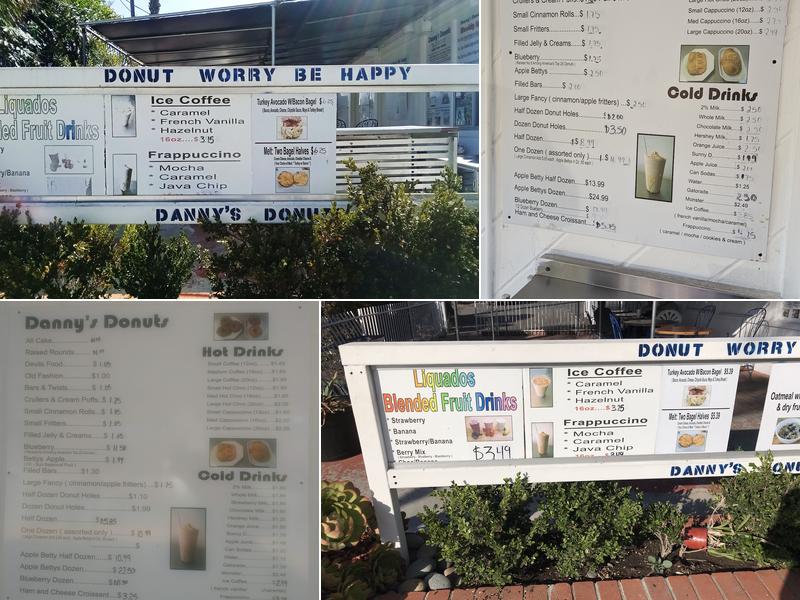 Danny's Donuts Menu
