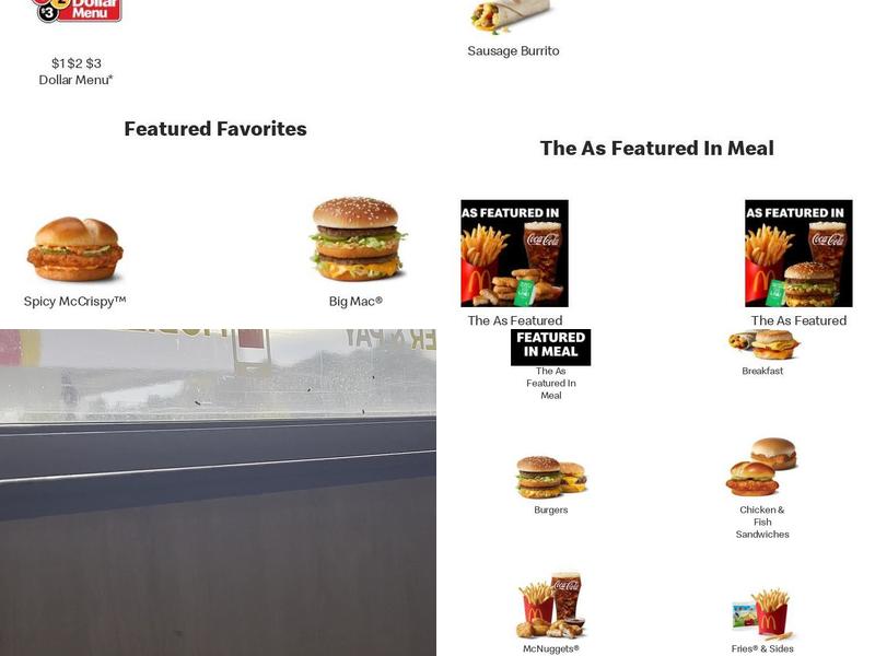 McDonald's Menu