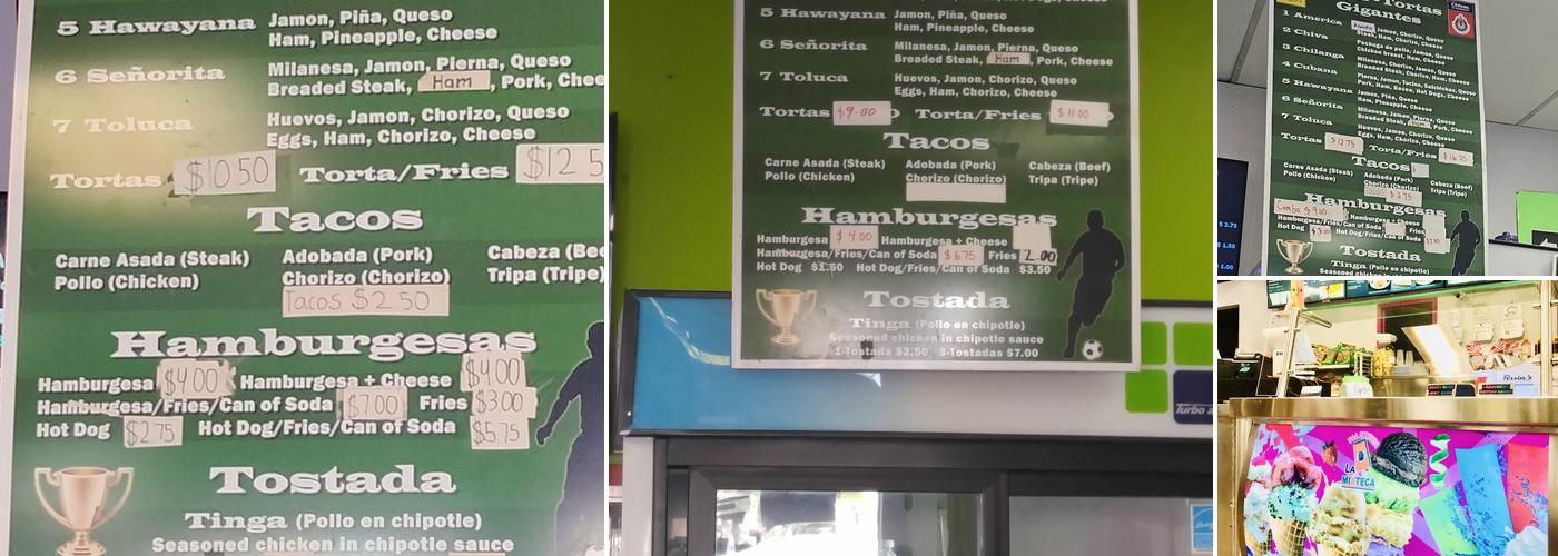 La Mixteca Menu