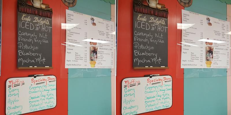 Colonial Do-nut Shop Menu