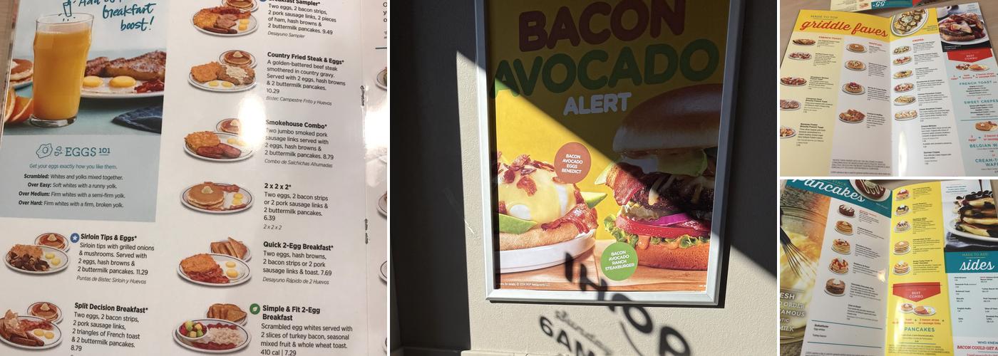 IHOP Menu