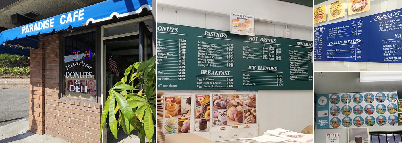 Paradise Donuts & Deli Menu