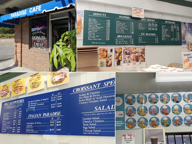 Paradise Donuts & Deli Menu