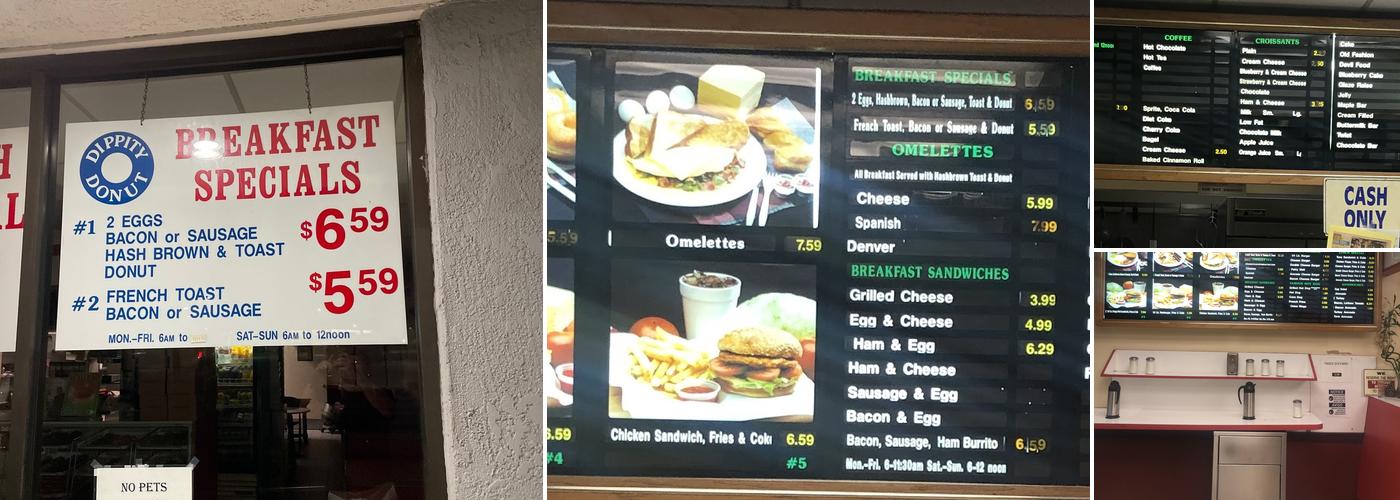 Dippity Donuts Menu