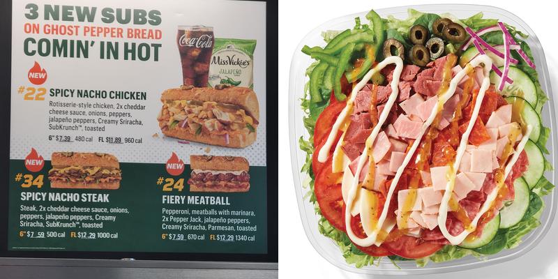 Subway Menu