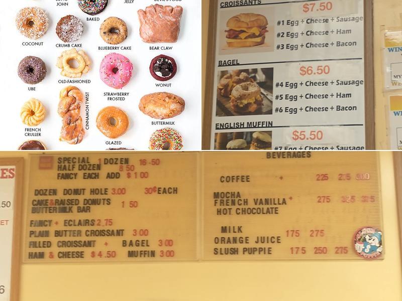 World Donuts Menu