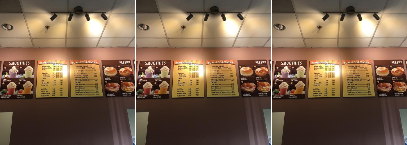 Freshh Donuts Menu