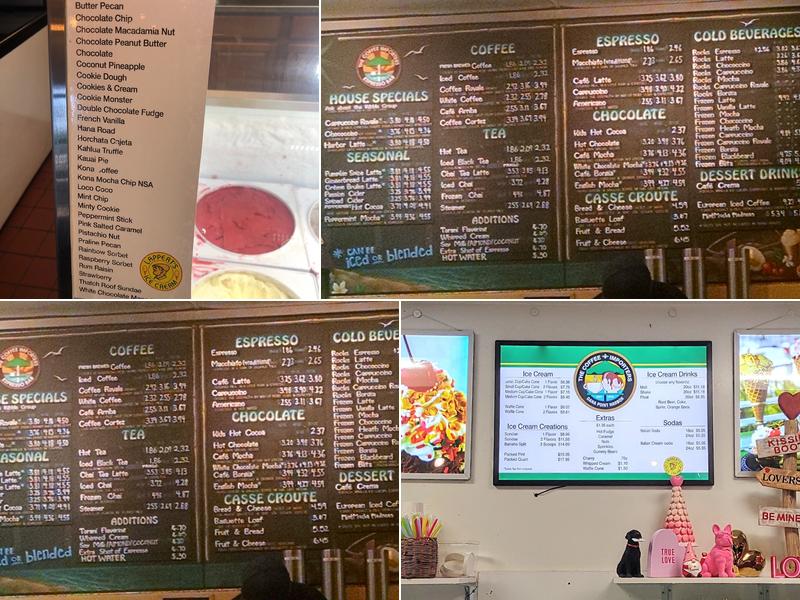 Scoop Deck Ice Cream Menu