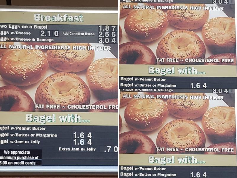 Bagel World Menu
