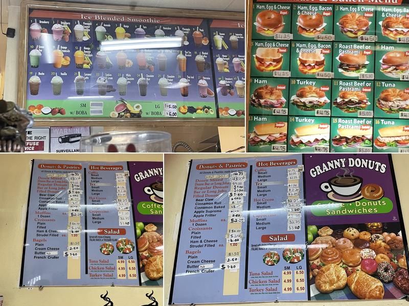 Savy Donuts & Smoothie Menu