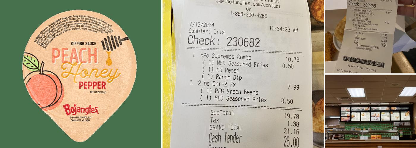 Bojangles Menu
