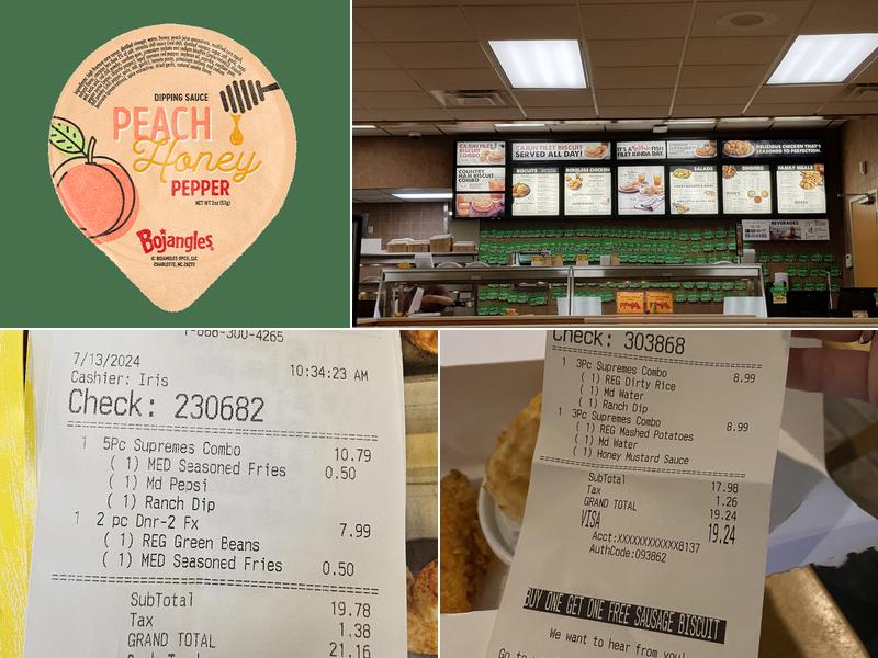 Bojangles Menu