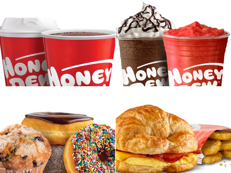 Honey Dew Donuts Menu