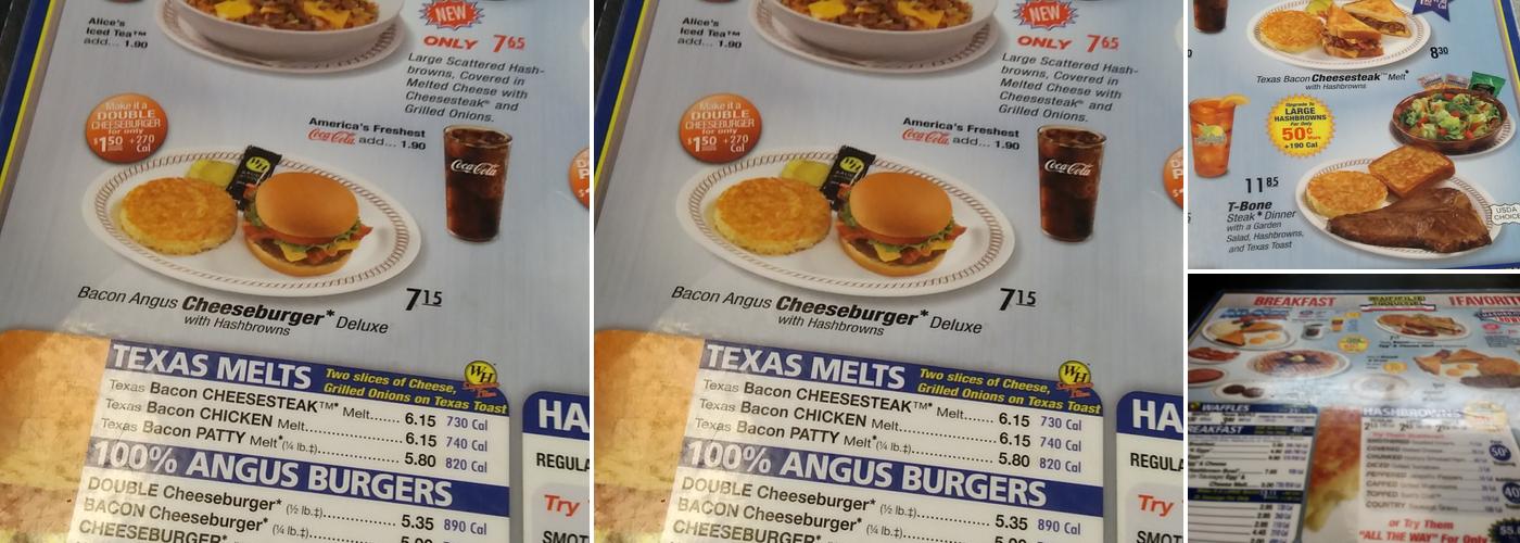 Waffle House Menu