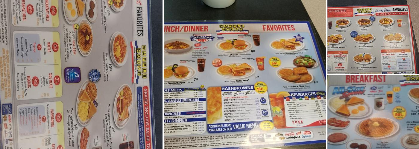 Waffle House Menu