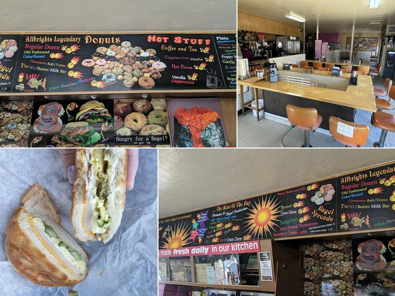 Allbright's Donut Shoppe Menu