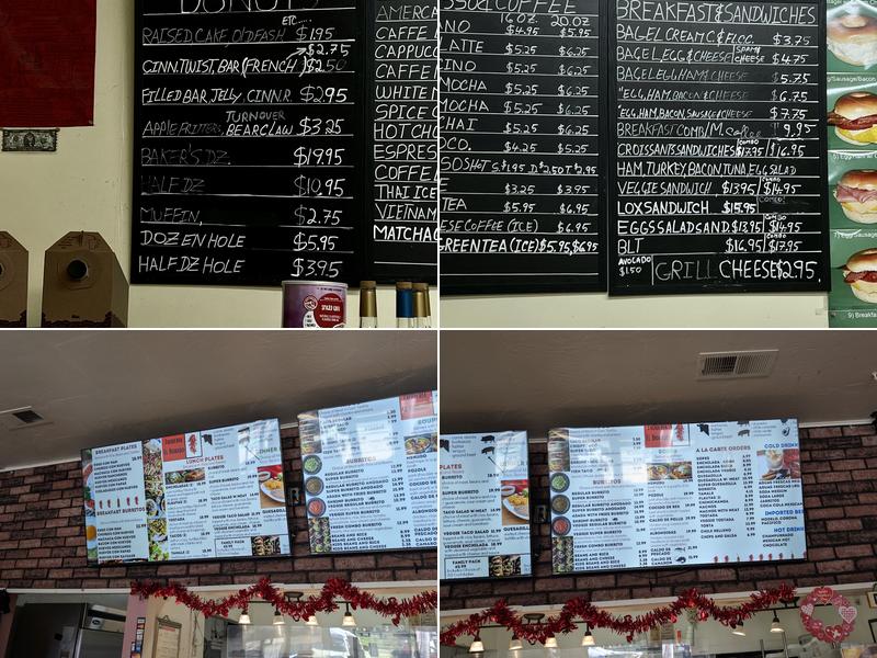 Manley Donuts Menu