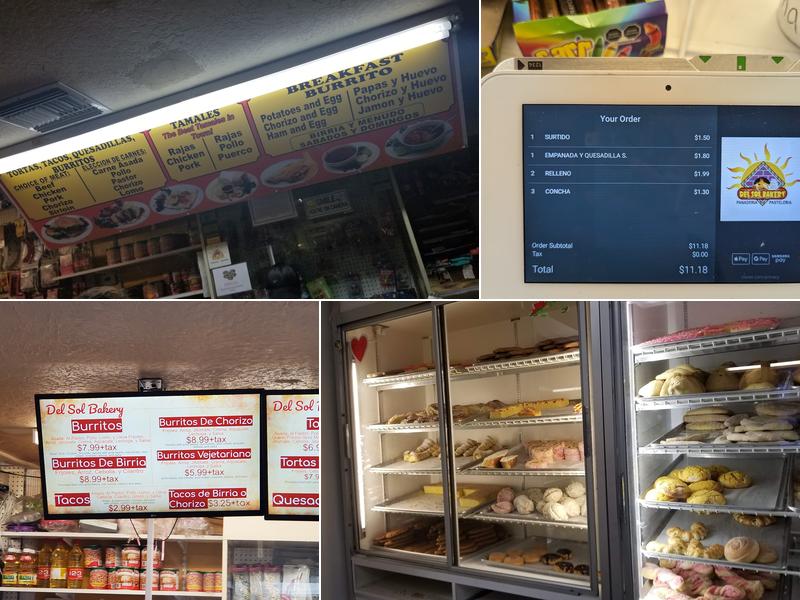 Del Sol Bakery Menu