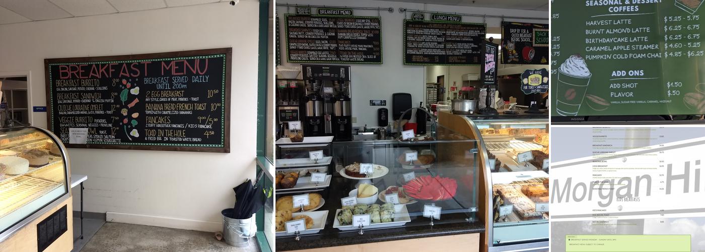 Lawson's Bakery Menu