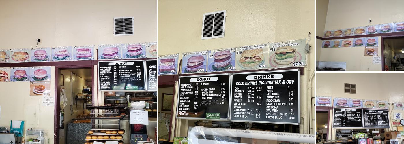 Donuts & Things Menu