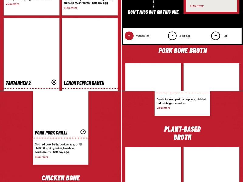 Bone Daddies Victoria Menu