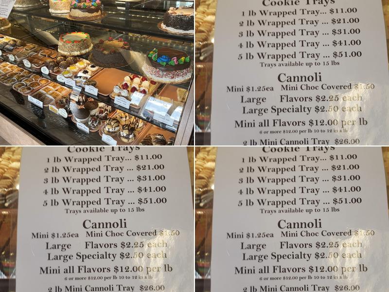 Pasticceria Italia Menu