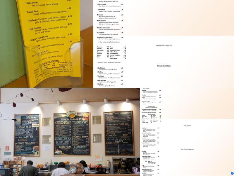 Bagelry Menu