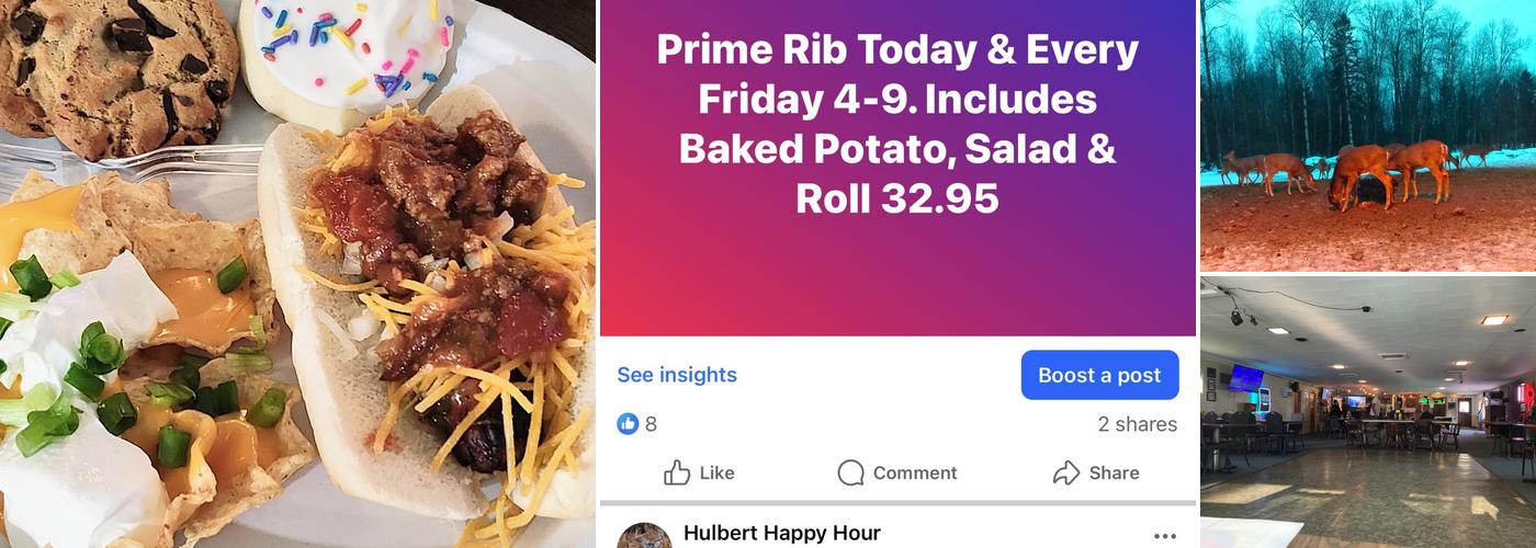 Hulbert Happy Hour Menu