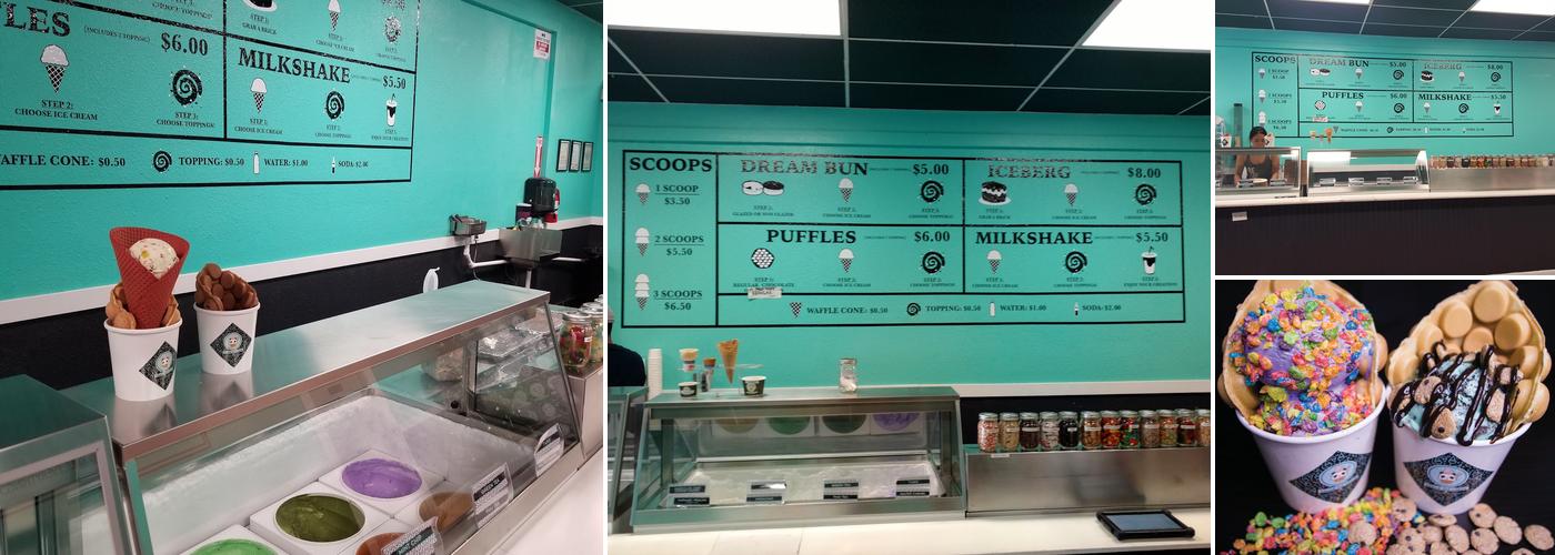 Dream Ice Cream Parlor Menu
