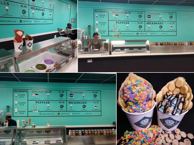 Dream Ice Cream Parlor Menu