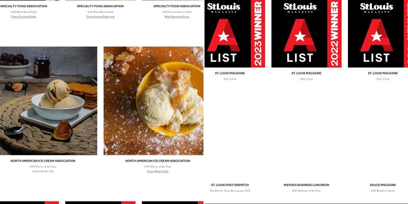 Clementine's Ice Cream Co Menu