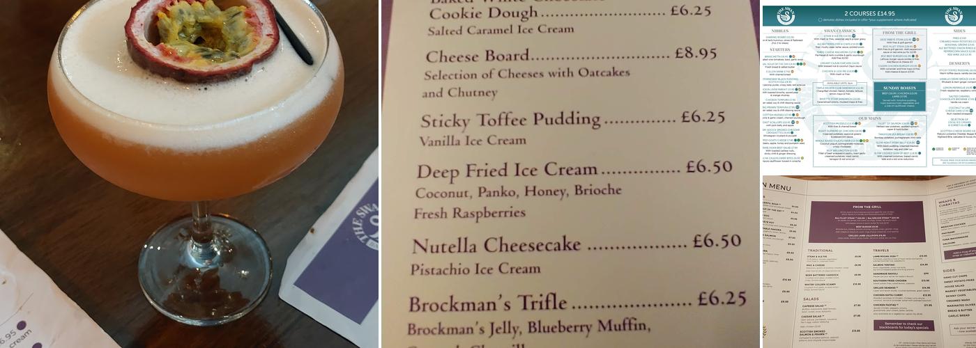 The Swan Inn Menu