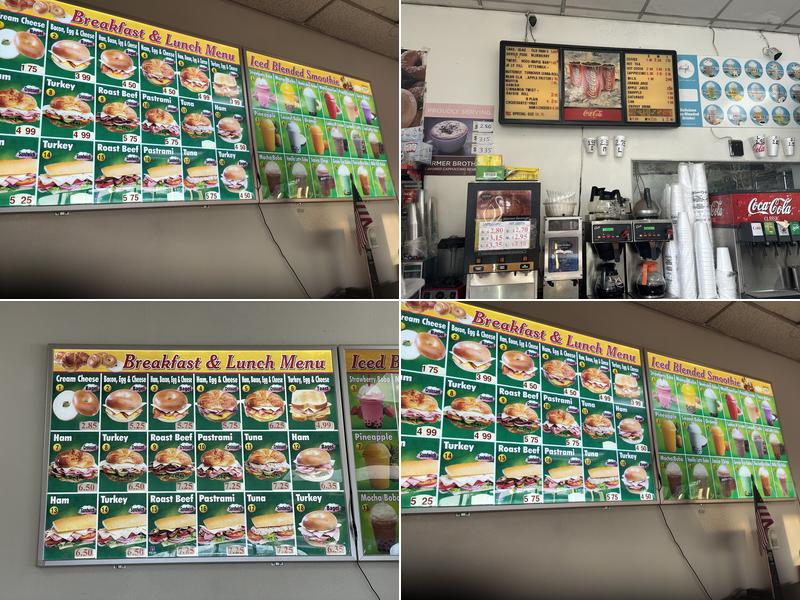 Rainbow Donuts Menu