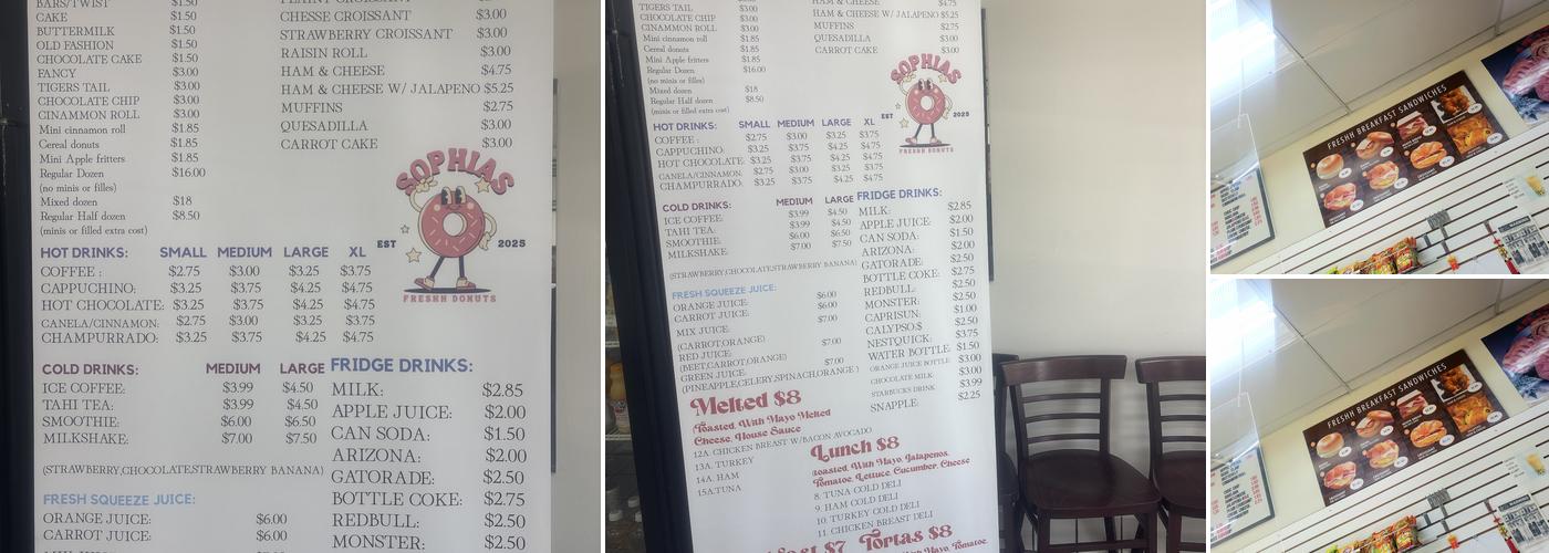 Freshh Donuts Menu