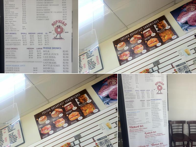 Freshh Donuts Menu