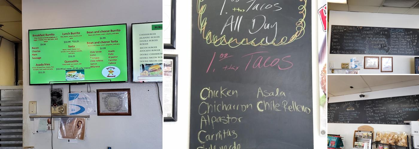 Estrella Bakery Menu