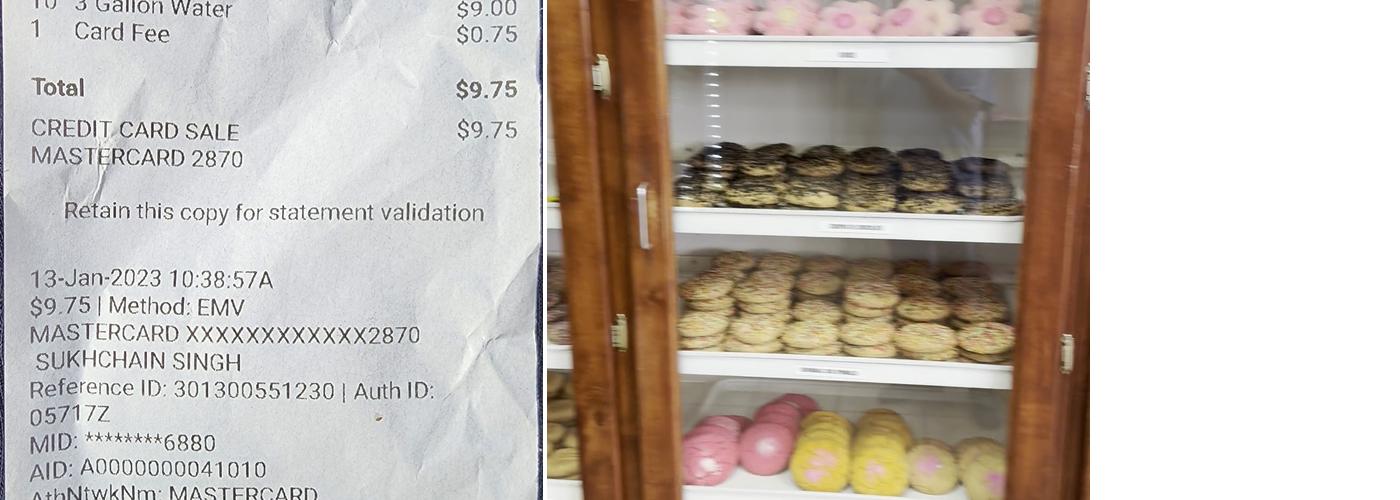 La Perla Bakery Menu